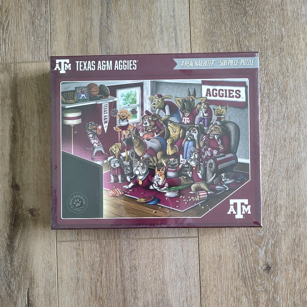 Texas A&M Aggies Football A Real Nail Biter Jigsaw Puzzle 500 Pieces NWT